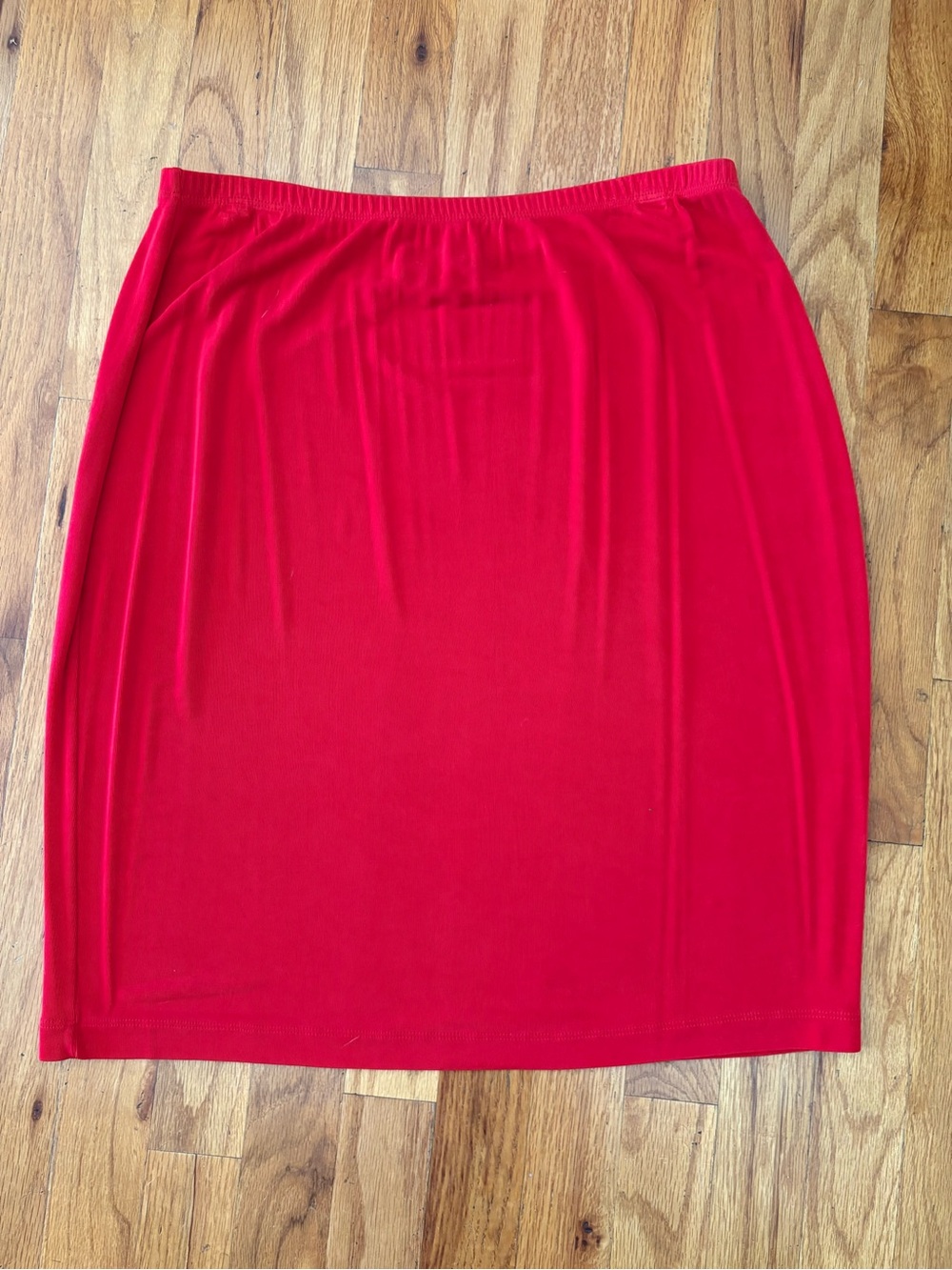 Chico's Bright Red Stretch Pencil Skirt